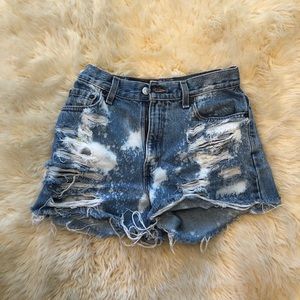 Levi’s custom shorts! Purchased from Etsy.